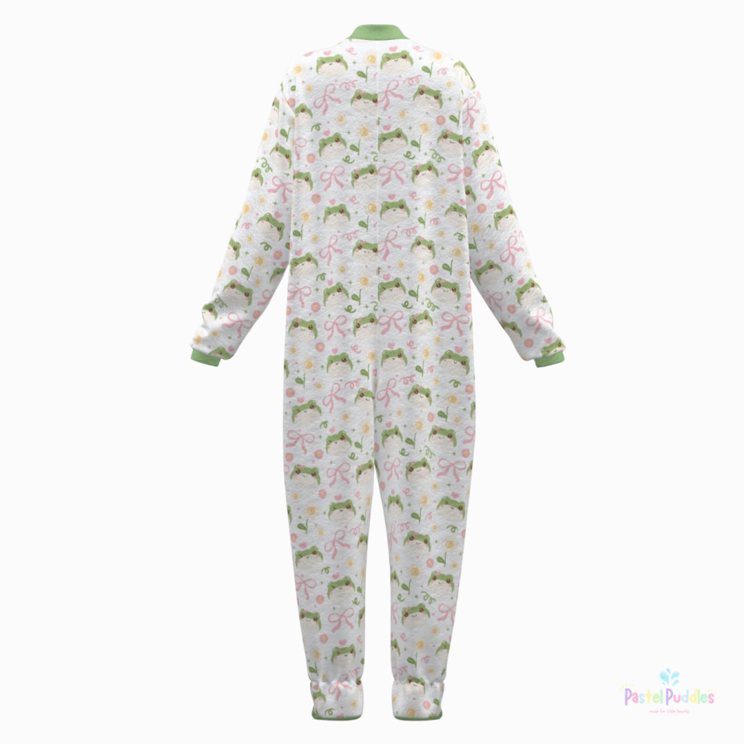 Hoppy Days footed jammies