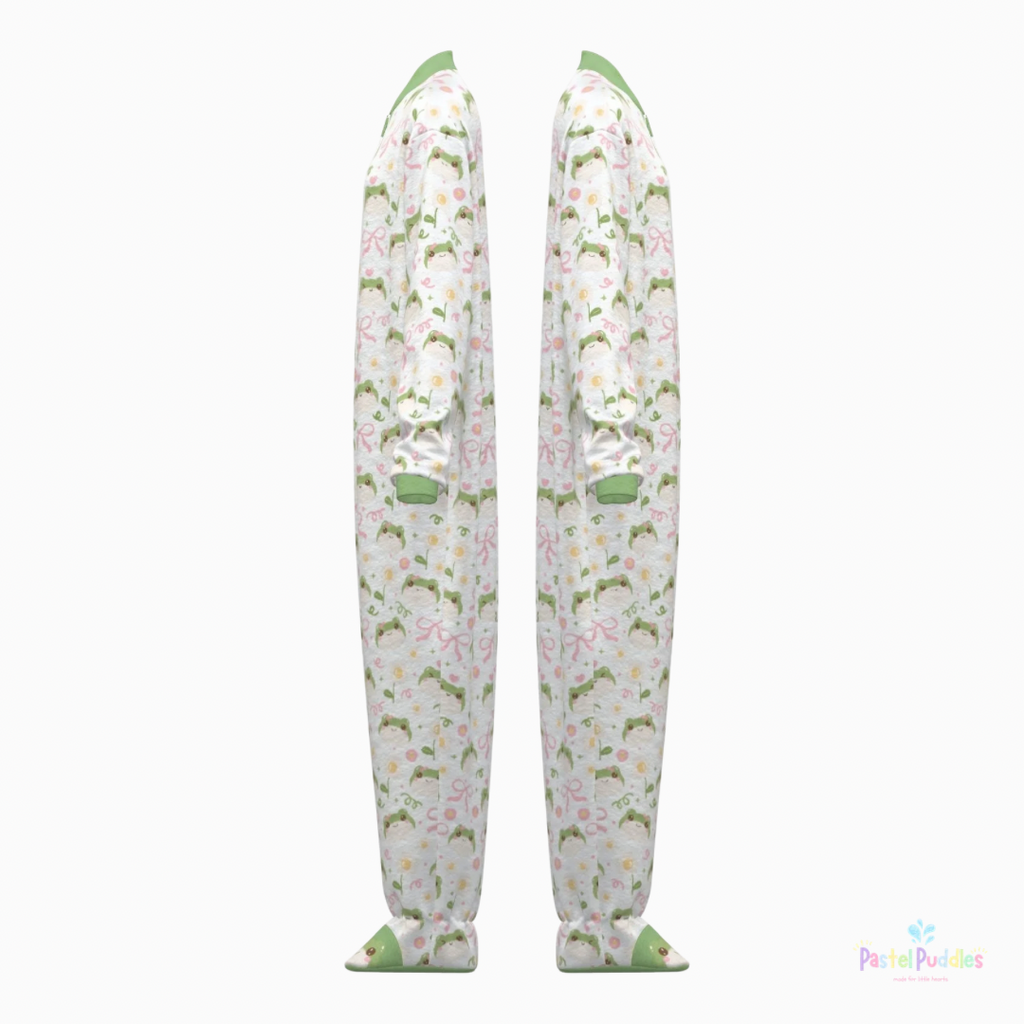Hoppy Days footed jammies