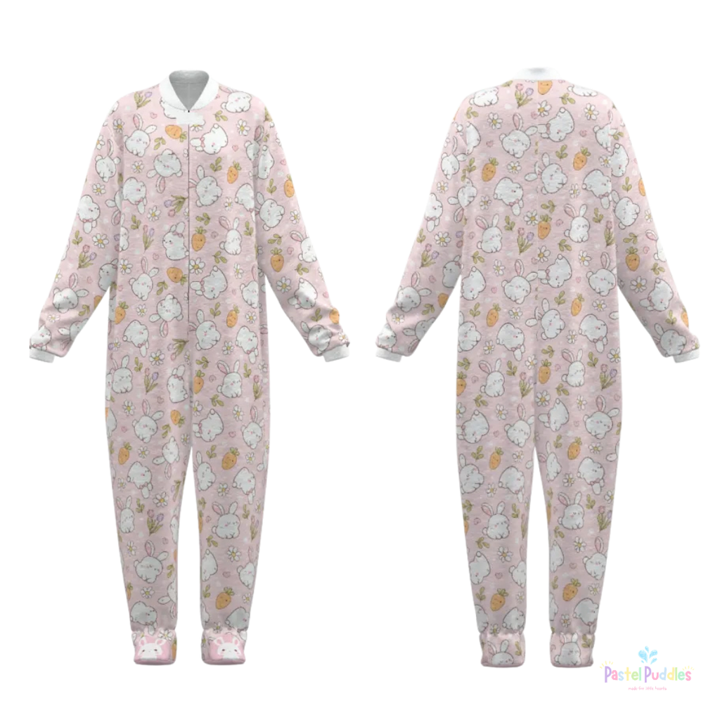 Baby Bunnies footed jammies