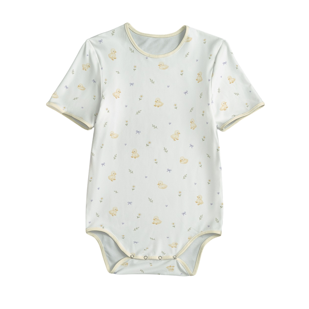 Dainty Duckling short sleeve onesie