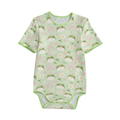Hoppy Days short sleeve onesie (green)